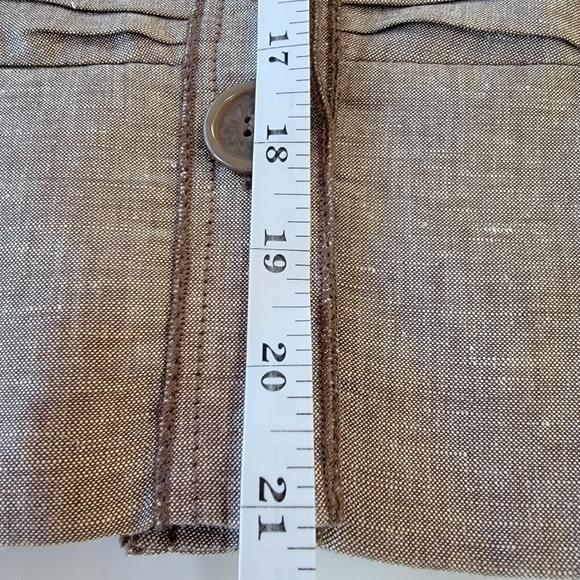 EUC Coldwater Creek 3/4 Sleeve Linen Blazer Size 4P - Picture 12 of 12